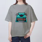 愛着ライフのタイプライター オーバーサイズTシャツ