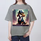 Kumaziro-の犬マフィア！ オーバーサイズTシャツ