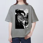 oe_photostudioの馬-HORSE- Oversized T-Shirt