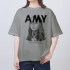 サイトウユウスケのAMY Gray×Black オーバーサイズTシャツ