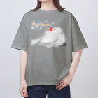 Lily bird（リリーバード）のスリスリくんとおねんね白文鳥 オーバーサイズTシャツ