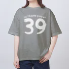 イラスト MONYAAT の39 Thank you B   オーバーサイズTシャツ