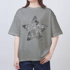 LalaHangeulのハングルスター　影 オーバーサイズTシャツ