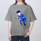 NIKORASU GOのこの夏おすすめ！野球デザイン「バント」＜文字なし＞（Tシャツ・パーカー・グッズ・ETC） Oversized T-Shirt