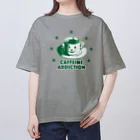 LONESOME TYPE ススのカフェイン中毒 (CAFFEINE ADDICTION：GREEN) Oversized T-Shirt