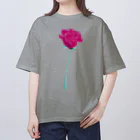 NIKORASU GOのローズ Oversized T-Shirt