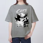 LONESOME TYPE ススの猫が世界を支配する（黒） オーバーサイズTシャツ