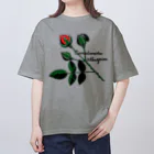 Alba spinaの薔薇蕾のゾウムシ オーバーサイズTシャツ