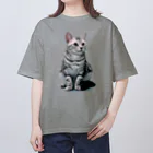 Rubbishのねこ オーバーサイズTシャツ