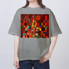 世界の絵画アートグッズのパウル・クレー《城と太陽》 オーバーサイズTシャツ