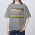 家の中の蛙 SUZURI店／森本の重い雲 Oversized T-Shirt