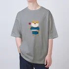 しばじるしデザインのりんごあめ食ス Oversized T-Shirt