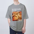 晴れの日も雨の日ものリンゴの豆腐マフィン オーバーサイズTシャツ