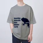 FROG'S TERRA LTDのノーム　ディープシーブルー オーバーサイズTシャツ