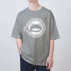 ゴッド神TVちゃんねるSHOPのかえる観賞魚店　白抜き丸ロゴ Oversized T-Shirt