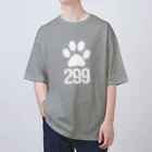 サトオの肉球299　ホワイト オーバーサイズTシャツ