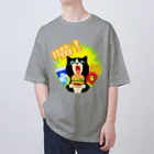 dodonkoshopの美味！ハンバーガー猫 Oversized T-Shirt