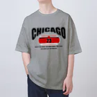 Never Say NeverのChicago～カレッジロゴ風～ オーバーサイズTシャツ