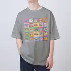 sachiko2004shopのFam& マルチカラー Oversized T-Shirt