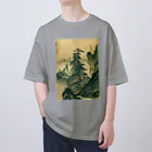 寿めでたや(ukiyoe)の日本画：雪舟_山水図(室町時代) Oversized T-Shirt