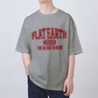 Mappila SHOPのカレッジ風［ネバダカラー］　フラットアース　FLATEARTH Oversized T-Shirt