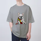 Frenchie-Rasta DoggのFrenchie-Rasta Dogg オーバーサイズTシャツ