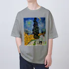 「印象派」ゴッホ・グッズ専門店のゴッホ・糸杉と星の道 Oversized T-Shirt