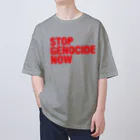 meril_goods_storeのSTOP GENOCIDE NOW オーバーサイズTシャツ