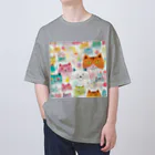 F2 Cat Design Shopのbeloved cats 002 オーバーサイズTシャツ