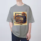 日本の風景 COOL JAPANの日本の風景:昔のラジオ、Japanese scenery: old radio オーバーサイズTシャツ