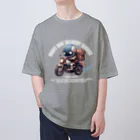 kazu_gのロボットバイク便(濃色用) Oversized T-Shirt