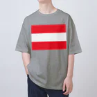 お絵かき屋さんのオーストリアの国旗 Oversized T-Shirt