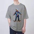 火山梅（kazanbai） storeの【アパレル】#1 モザイク タイル スケートボーダーズ (mosaic tile skate boarders)  Oversized T-Shirt