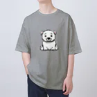 kazu_gの子供のシロクマ(ドット) Oversized T-Shirt