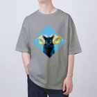 HB eichibiiのhorned cat（ヒツジ）（手描き） オーバーサイズTシャツ