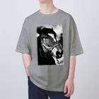 oe_photostudioの馬-HORSE- オーバーサイズTシャツ