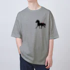 SWのくろいうま　控えめバージョン Oversized T-Shirt