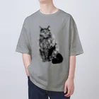 segasworksの長毛の猫 Oversized T-Shirt