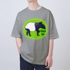 LalaHangeulのマレーバク　英語バージョン Oversized T-Shirt