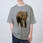 Rubbishのゾウさん Oversized T-Shirt