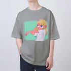 野里野リスズショップのストレッチ オーバーサイズTシャツ