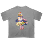 あにまるめいとのパンケーキドレスのバイオレットチェリー Oversized T-Shirt