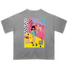 ピンクスキーのお店の天使の警告 Oversized T-Shirt