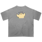 yukkeのムキムキのハムちゃん（パワー） オーバーサイズTシャツ