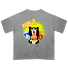 dodonkoshopの美味！ハンバーガー猫 オーバーサイズTシャツ