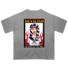 Demon Lord 9 tailsの『DEVILISH』 Oversized T-Shirt