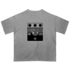 QUQU_WORKSのノーミュージックノーライフ ビッグマフデザイン ブラック Oversized T-Shirt