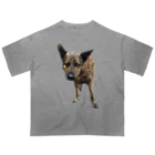 EYE CANDYの愛犬注意 Oversized T-Shirt