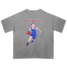 NIKORASU GOのバスケットデザイン「ドリブラー」＜英語バージョン＞＜tシャツ　パーカー　スウェット　ETC＞ Oversized T-Shirt