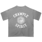 LEELA 〜 official shop 〜のCHAMPLE SPIRIT 〈ホワイトプリント〉 オーバーサイズTシャツ